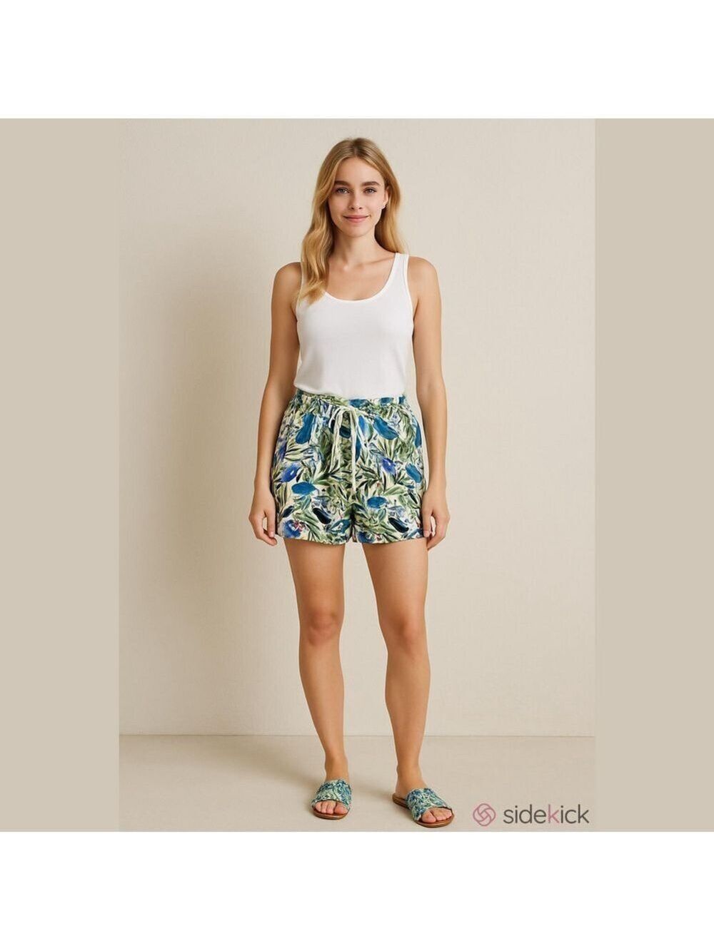 NWT Joie Linen Blend Sz 4 Tropical Shorts